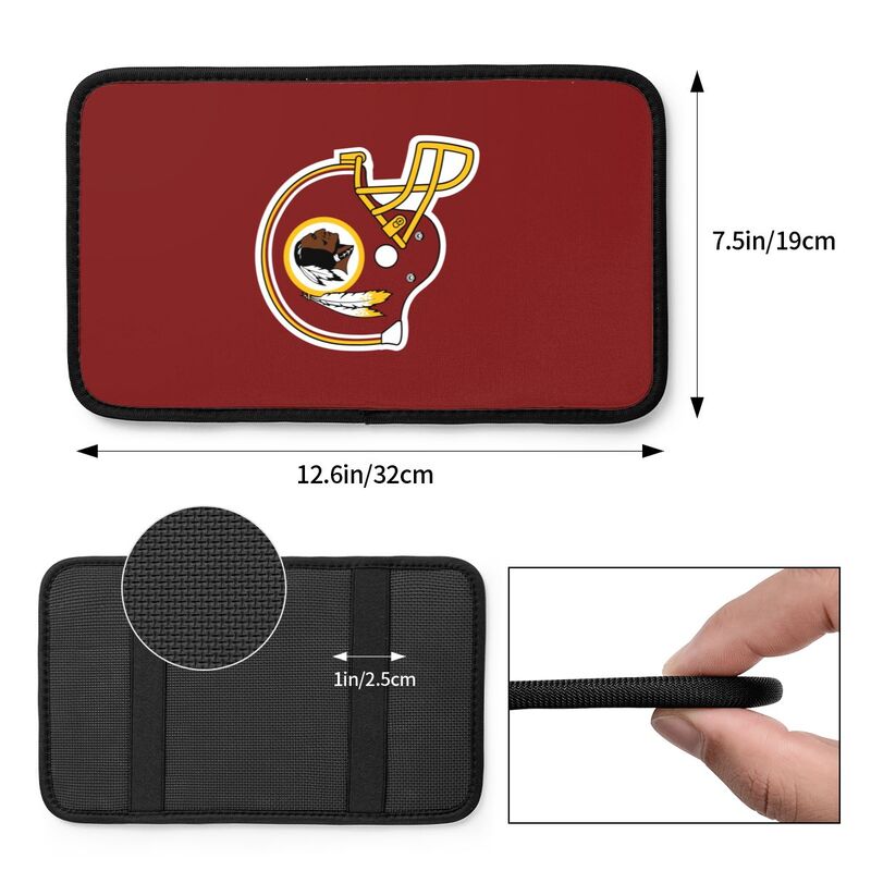 Car armrest box pad Washington Commanders 3 Printed central armrest box pad protective pad