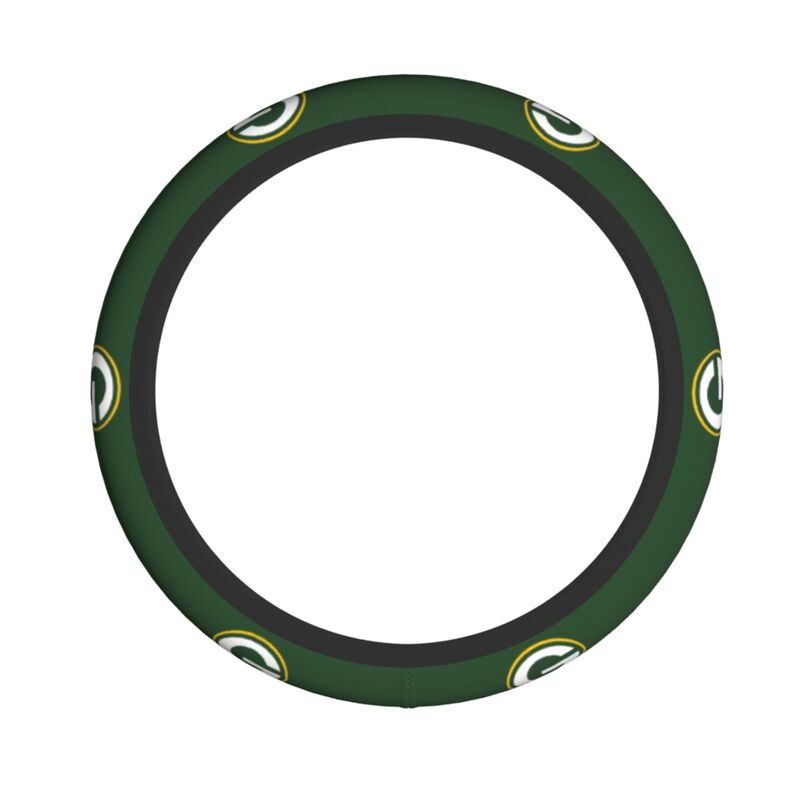Green Bay Packers Printed car anti-skid cover elastic steering wheel cover