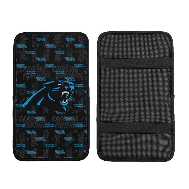 Carolina Panthers printed Car handrail cushion Personalized car armrest cover