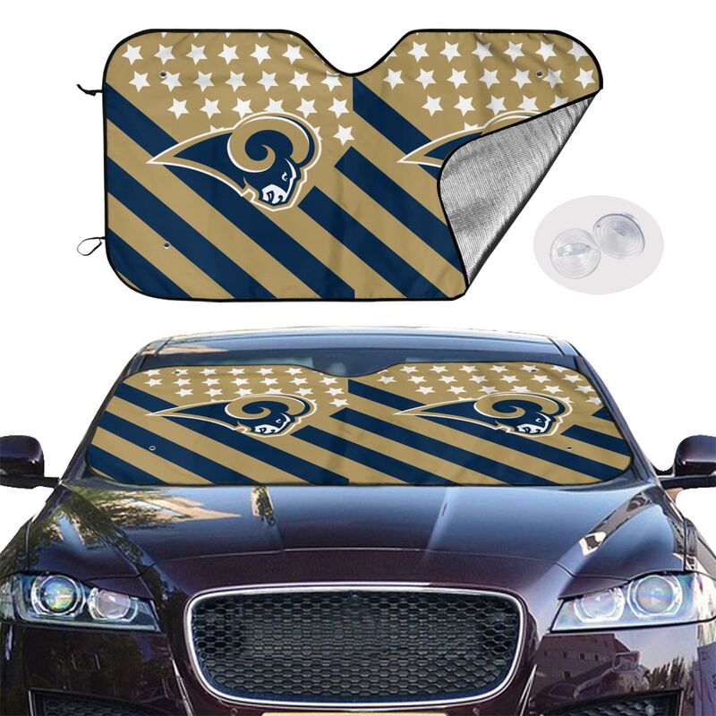 Los Angeles Rams 2 Print Car windshield sunshades suitable for front Car windshield sunshades