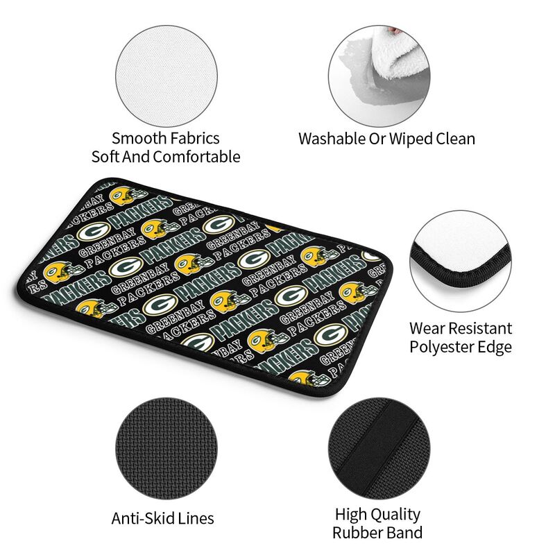 Green Bay Packers Printing car armrest box protective pad
