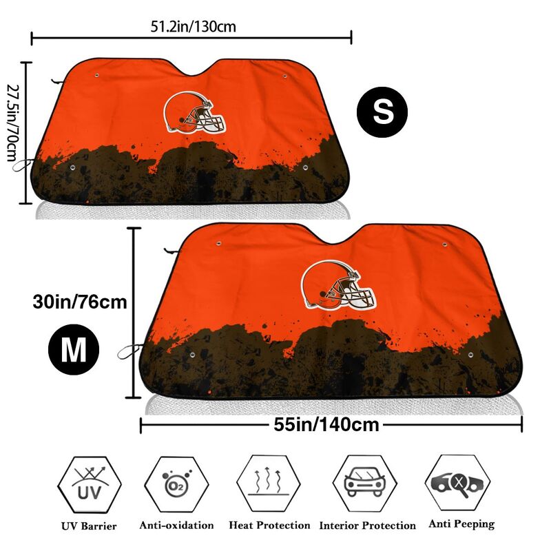 Cleveland Browns Print car front windshield sunshade car windshield sunshade (multi size)