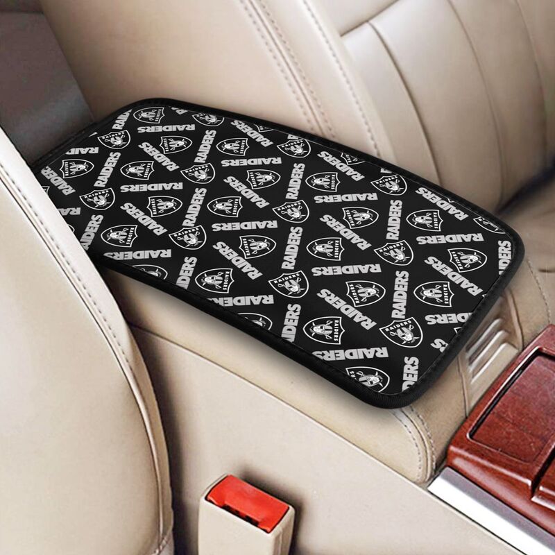 Las Vegas Raiders Printed armrest protective cover car armrest box cushion