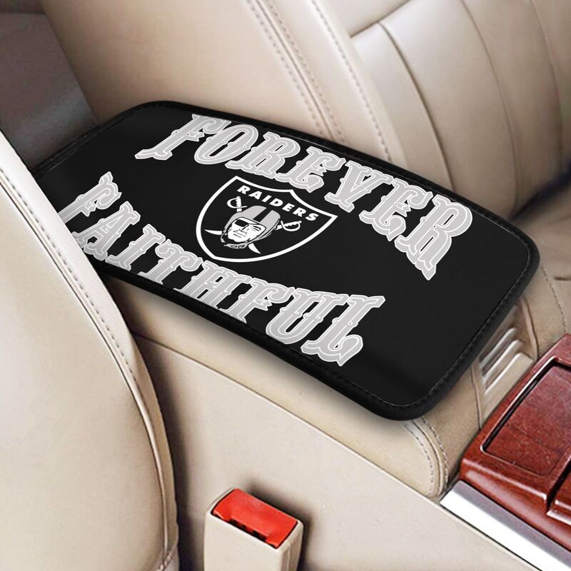 Las Vegas Raiders Print car armrest box cover armrest protective cover