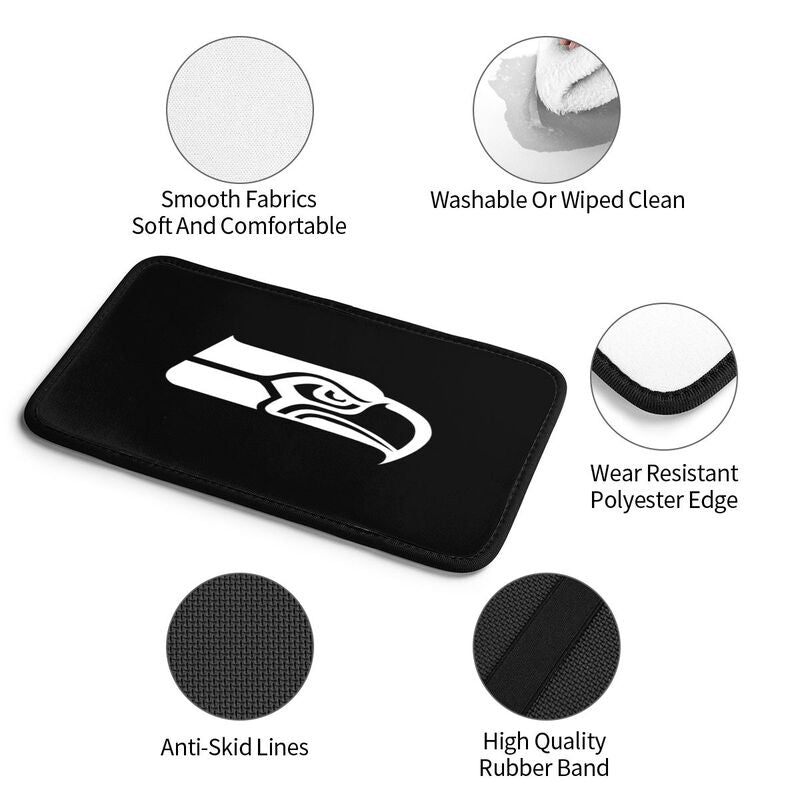 Car armrest box pad Seattle Seahawks Printed center armrest box pad protective pad