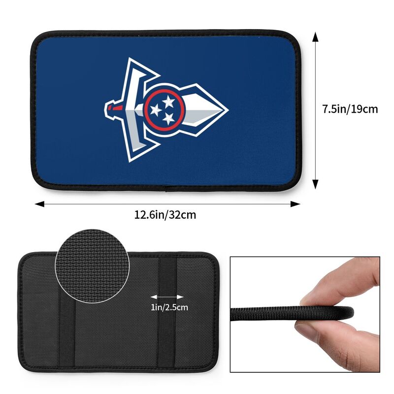 Car armrest box pad Tennessee Titans 1 Printed central armrest box pad protective pad