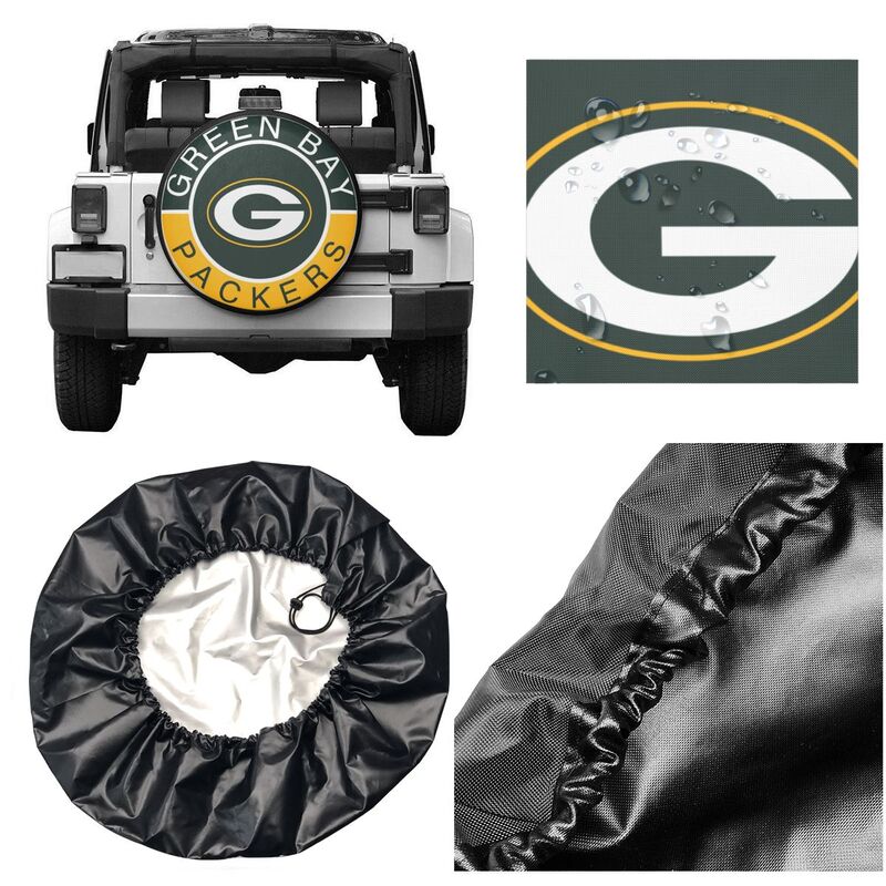 Green Bay Packers Printed tire protection cover car spare tire dust protection covers