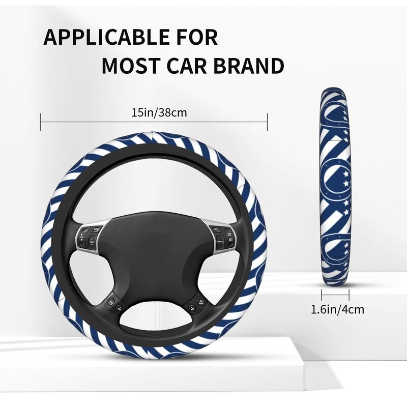 Indianapolis Colts 1 Printed breathable elastic steering wheel protective cover