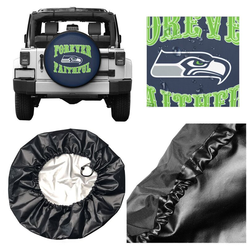 Seattle Seahawks Printing car spare tire dust protection cover tire protection cover