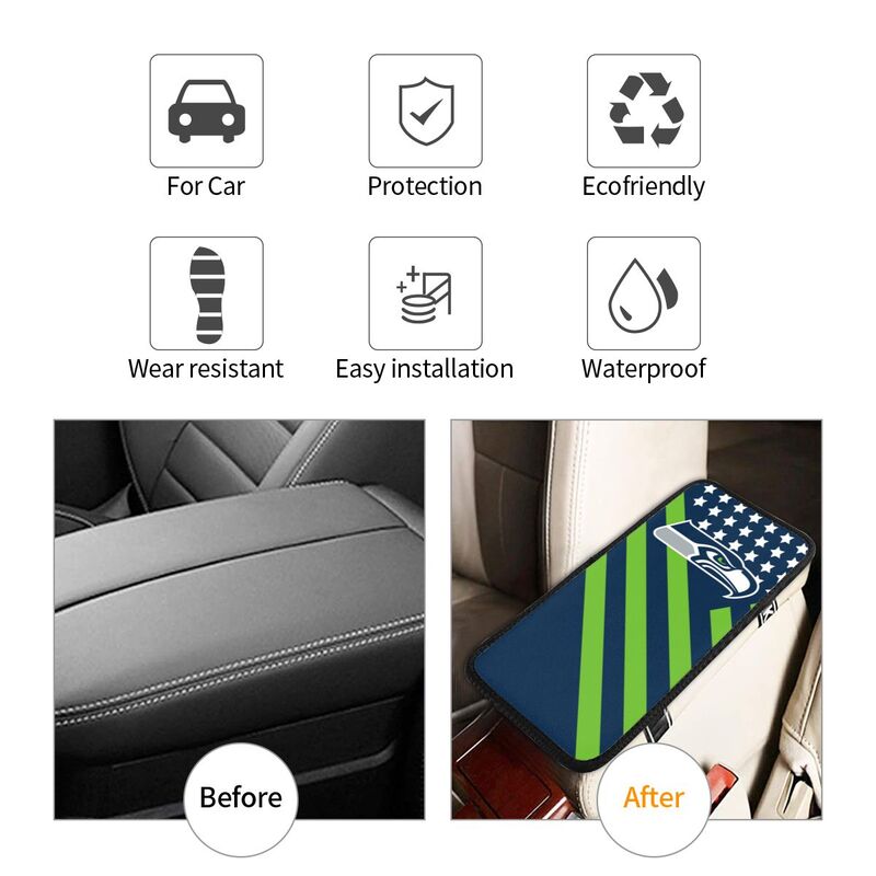 Seattle Seahawks Protective pad for armrest box of printing vehicle