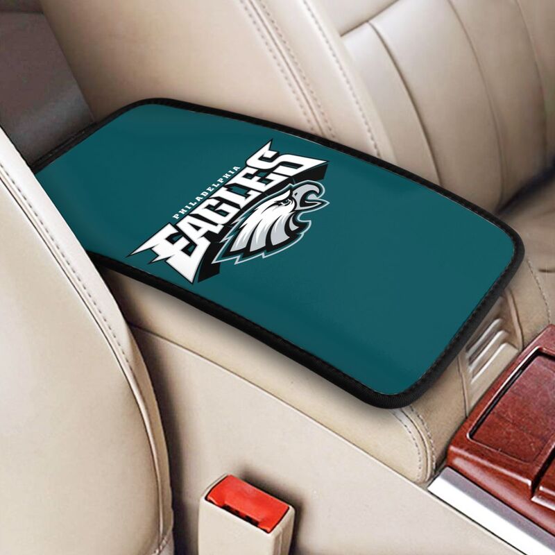 Car armrest box pad Philadelphia Eagles 1 Printed central armrest box elbow pad