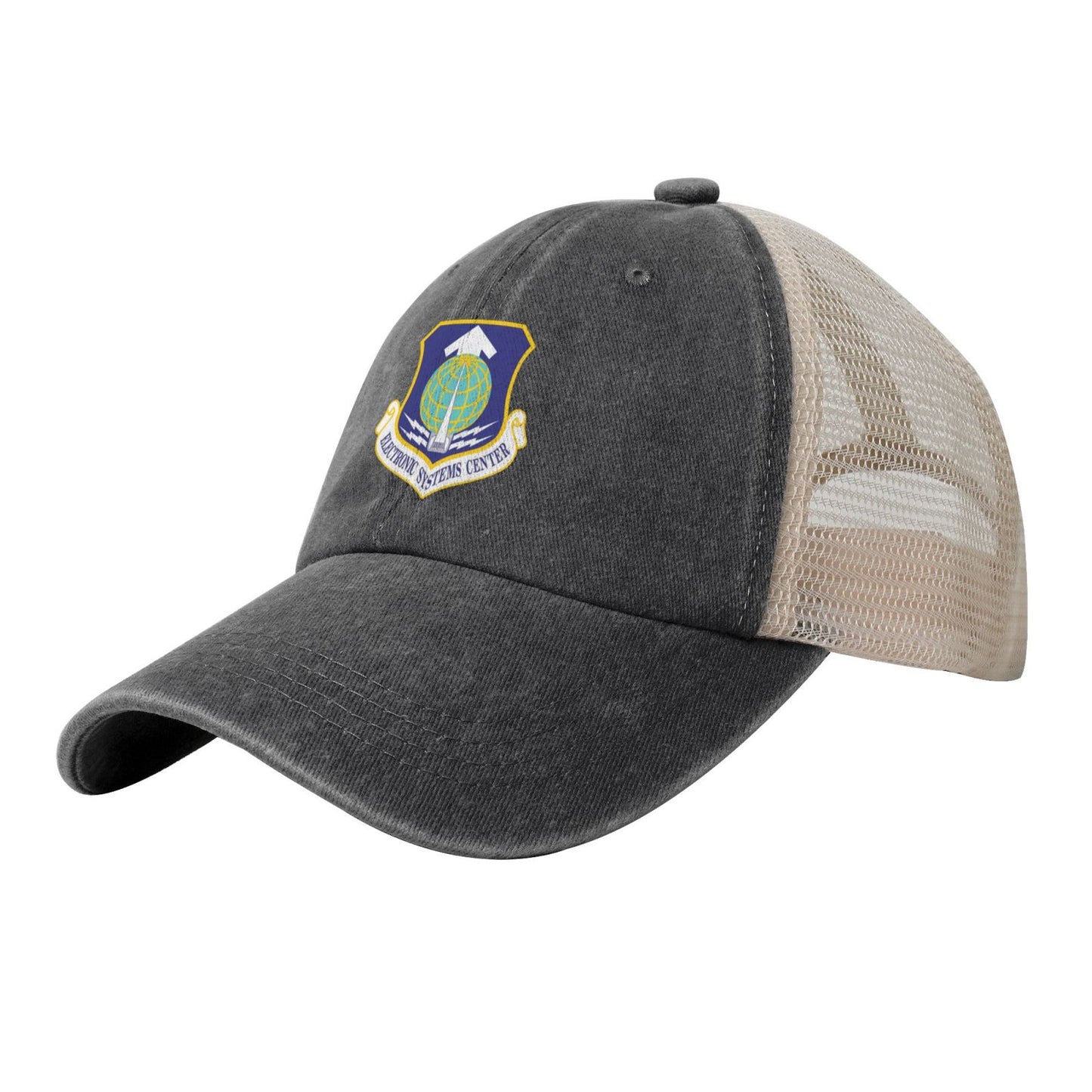 USAF-Electronic Systems Center Printed unisex baseball cap adjustable grid baseball cap veteran gift