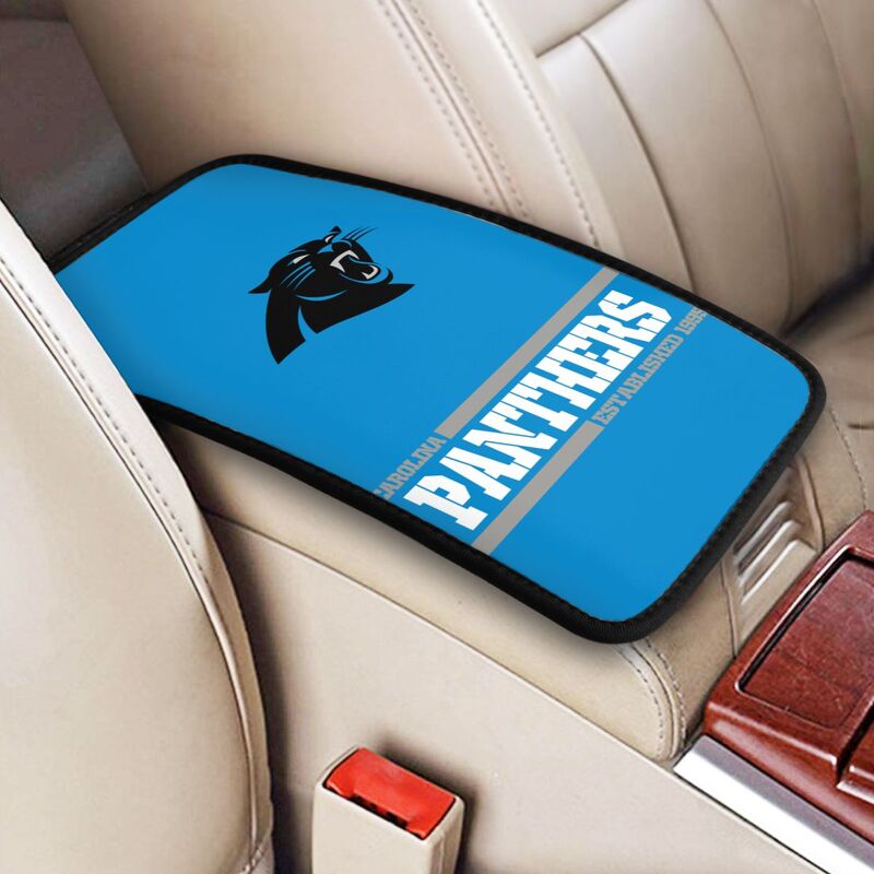 Carolina Panthers Printed car armrest box pad Protective pad