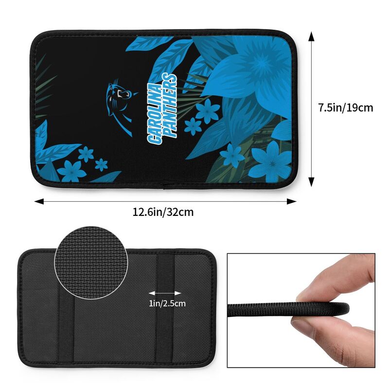 Carolina Panthers Car armrest box protective cover car center console armrest pad