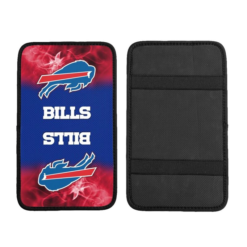 Car armrest box pad Buffalo Bills 7 Printed central armrest box cushion protective pad