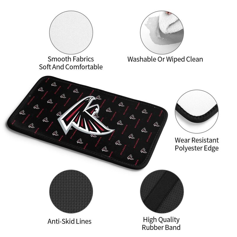 Atlanta Falcons 2 printed Car handrail cushion Personalized car armrest cover