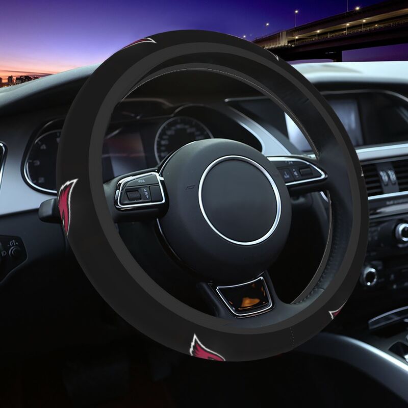 Arizona Cardinals Printed elastic steering wheel cover car protective cover