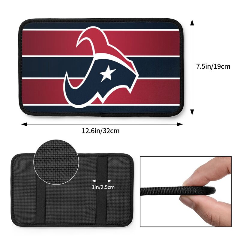 Houston Texans2 Printed car armrest box pad anti-abrasion pad