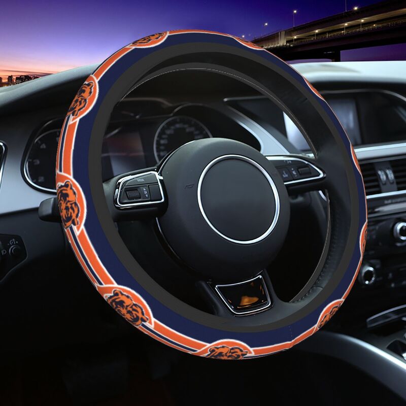 Chicago Bears 2 Printed elastic steering wheel cover anti slip breathable