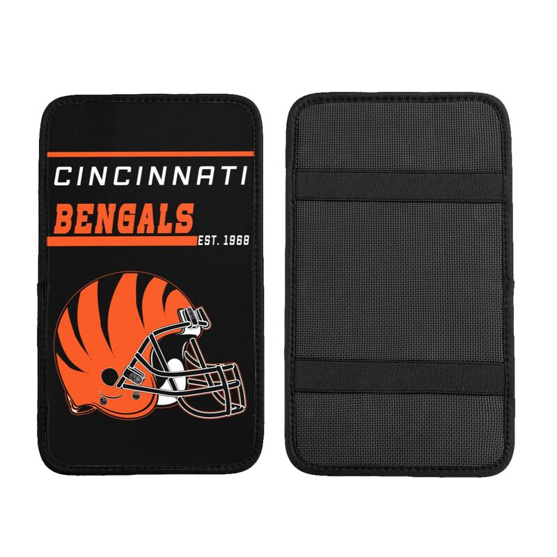 Cincinnati Bengals Print car armrest box cushion armrest protective cover