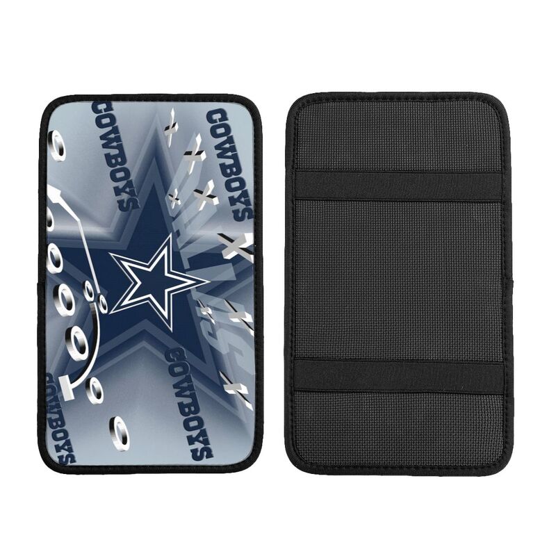 Car armrest box pad Dallas Cowboys8 Printed central armrest box pad anti slip pad