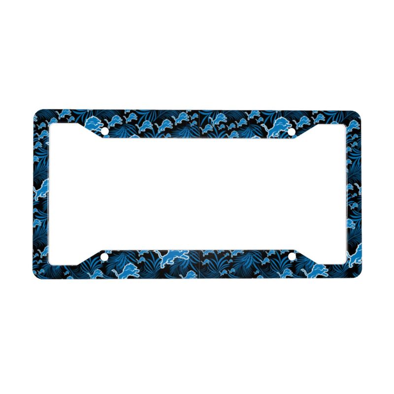 Detroit Lions Print Car license plate frame four hole license plate holder (one pair)