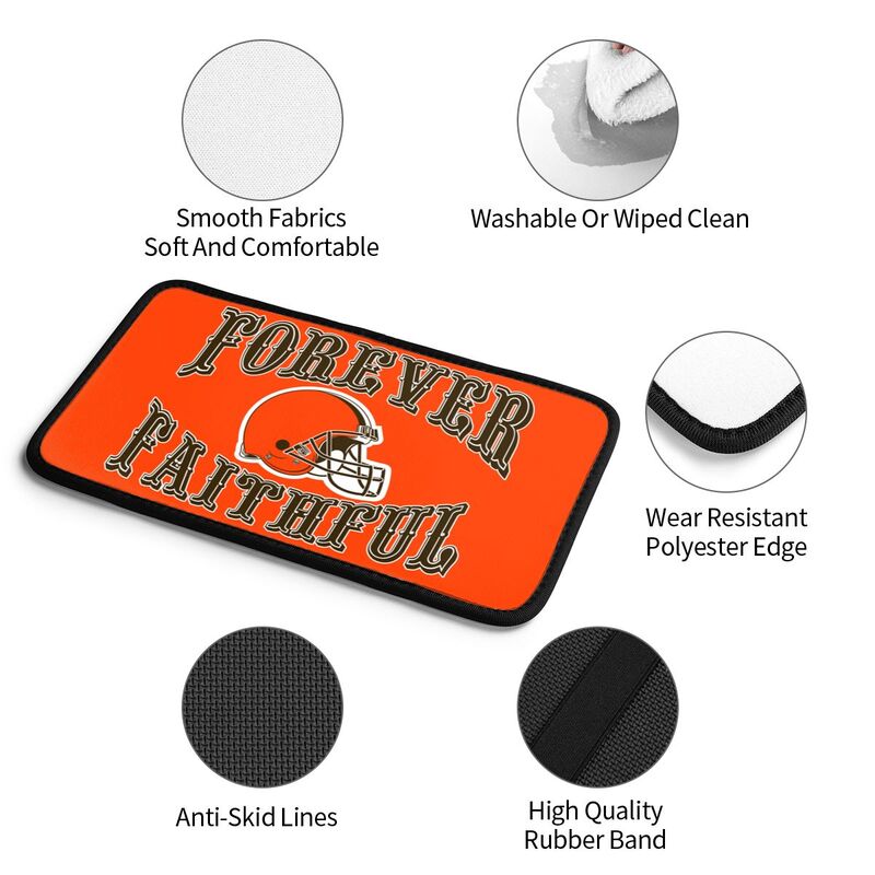 Cleveland Browns Print car armrest box cover armrest protective cover