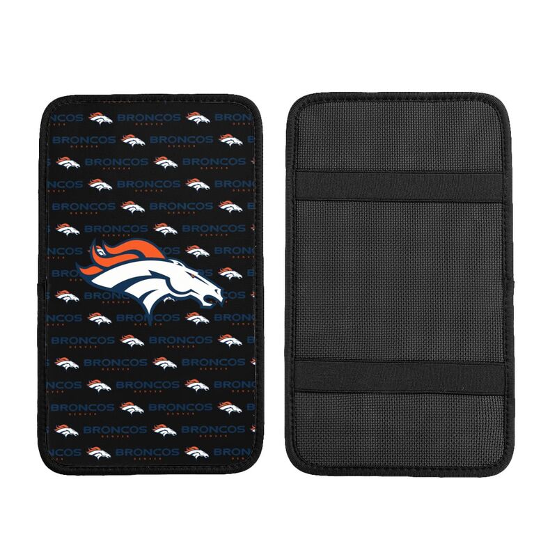 Denver Broncos 2 printed Car handrail cushion Personalized car armrest cover