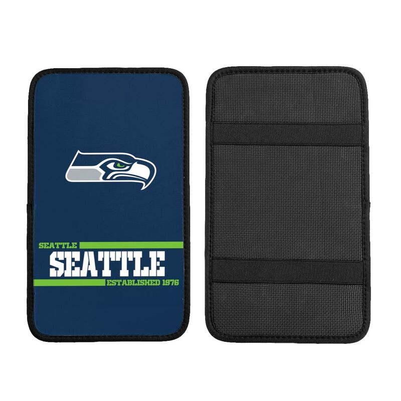 Seattle Seahawks Printed car armrest box pad Protective pad