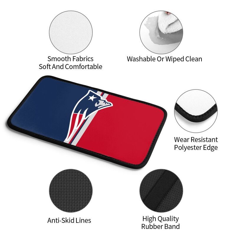 New England Patriots Printed car armrest box pad anti-abrasion pad