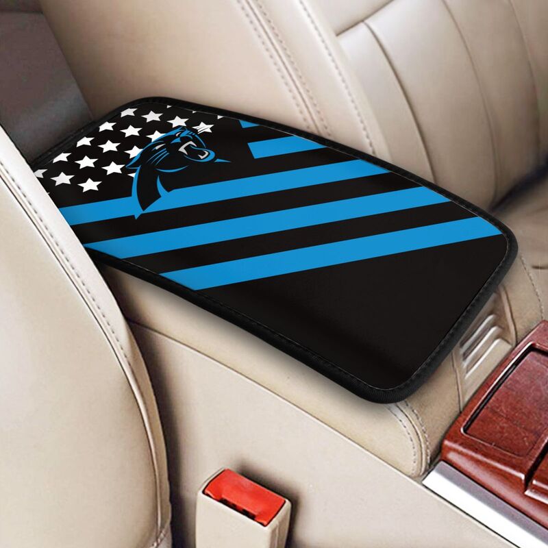 Carolina Panthers Printed car armrest box pad anti-abrasion pad