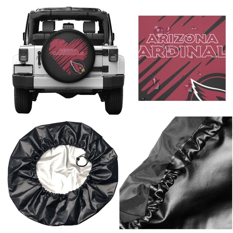 Arizona Cardinals Printed car spare tire dust protection cover tire protection cover