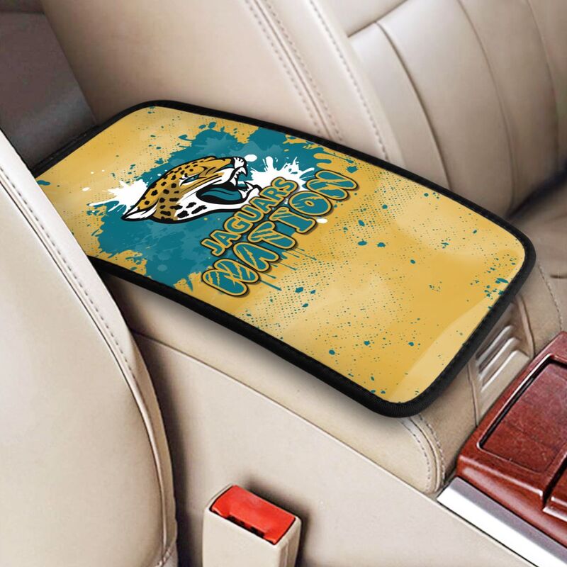 Jacksonville Jaguars print car center console armrest pad Car armrest box protective cover