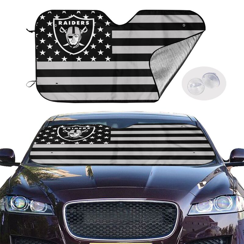 Las Vegas Raiders Printed car windshield sunshade (multi size) front windshield sunshade