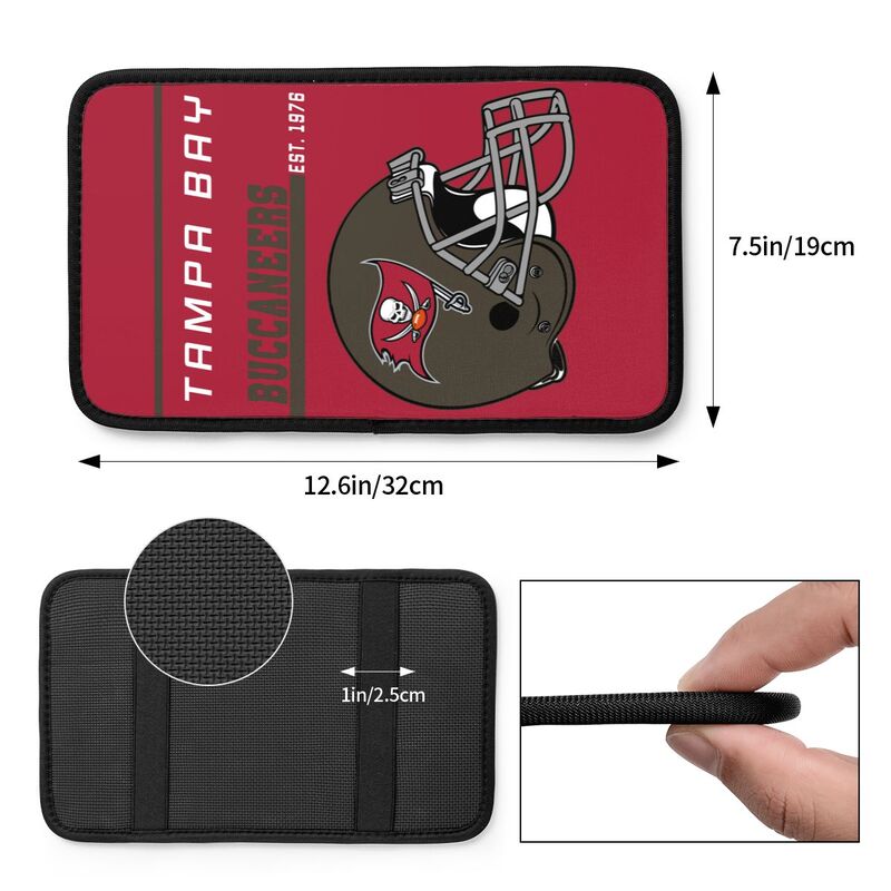 Tampa Bay Buccaneers Print car armrest box cushion armrest protective cover