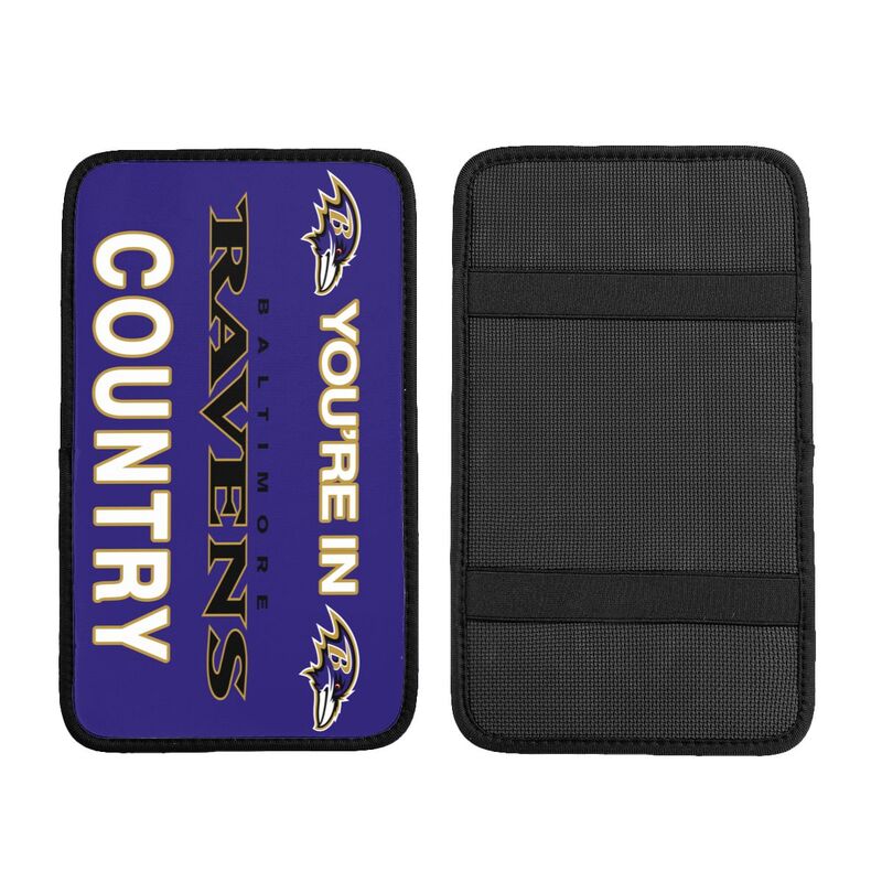 Baltimore Ravens Printed car armrest box pad elbow support pad