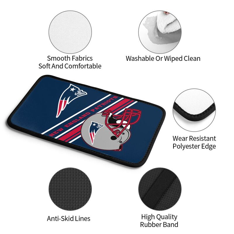 New England Patriots Print armrest protective cover car armrest box cushion