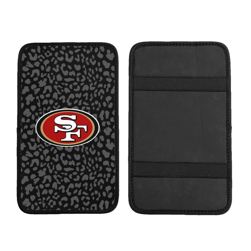 San Francisco 49ers 2 printed Car handrail box cushion Personalized car armrest cover