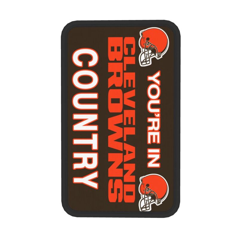 Cleveland Browns Printed car armrest box pad elbow support pad