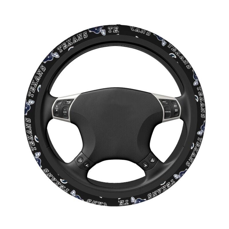 Houston Texans Printed car protective cover elastic steering wheel cover