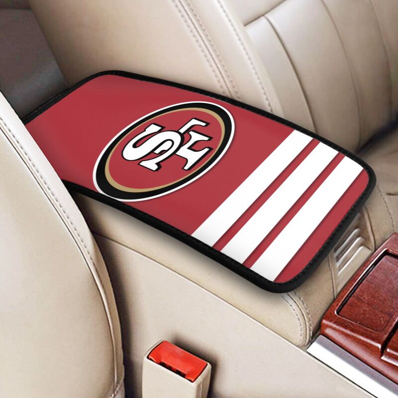 Car armrest box pad San Francisco 49ers 7 Printed central armrest box cushion protective pad