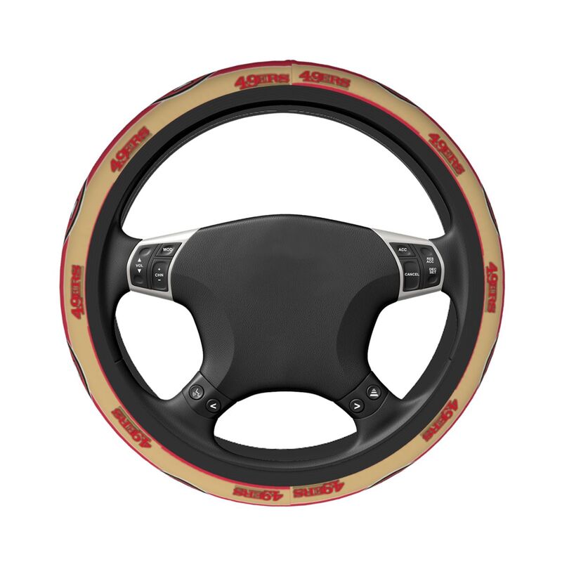 San Francisco 49ers 2 Printed car anti-skid cover elastic steering wheel cover