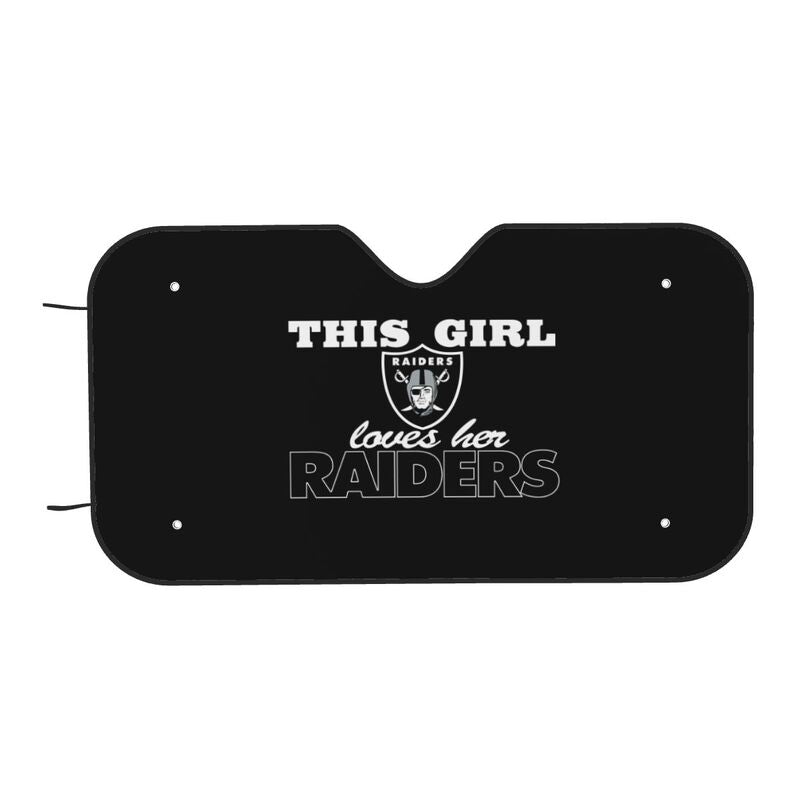 Las Vegas Raiders Printing multi size car front windshield sunshade car windshield sunshade