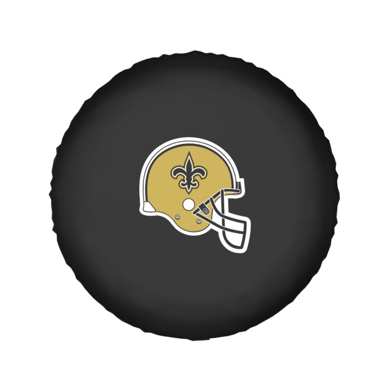 New Orleans Saints 2 Car tire protective cover waterproof and dustproof tire cover