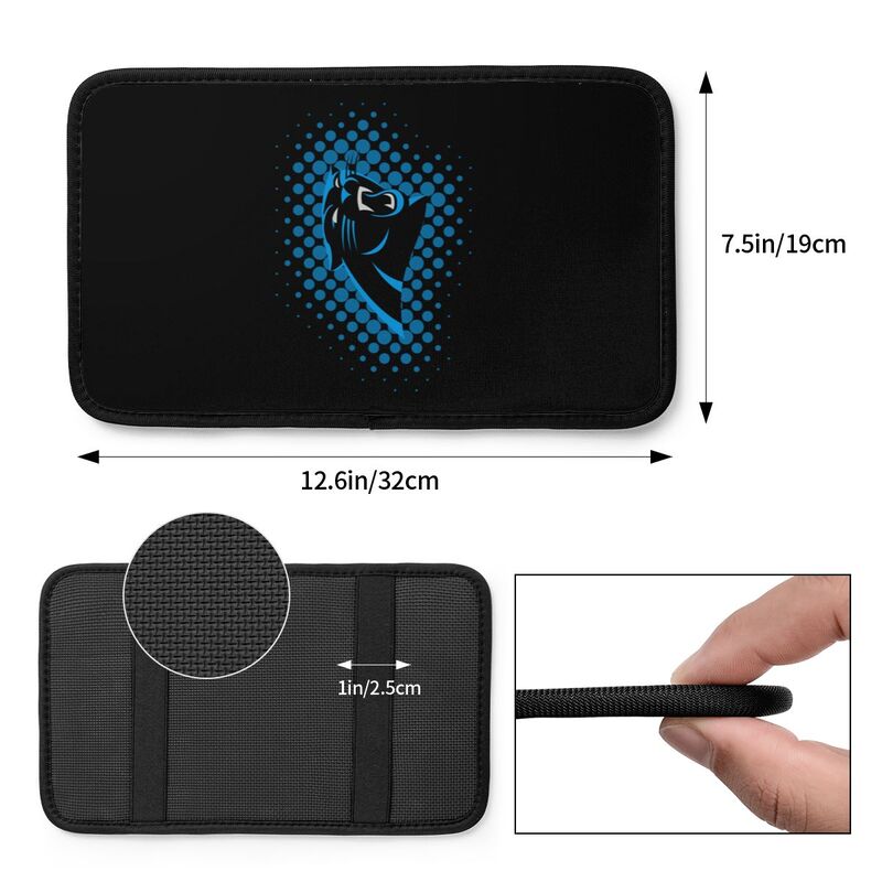 Carolina Panthers Printed car armrest box cushion armrest protective cover