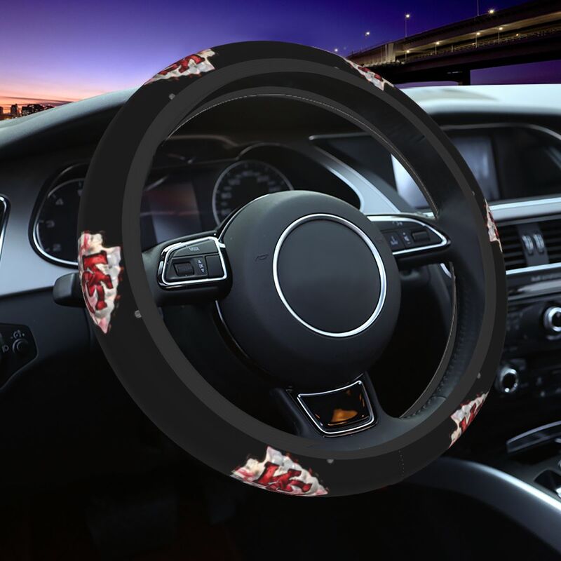 Kansas City Chiefs 1 Printed car anti-skid cover elastic steering wheel cover