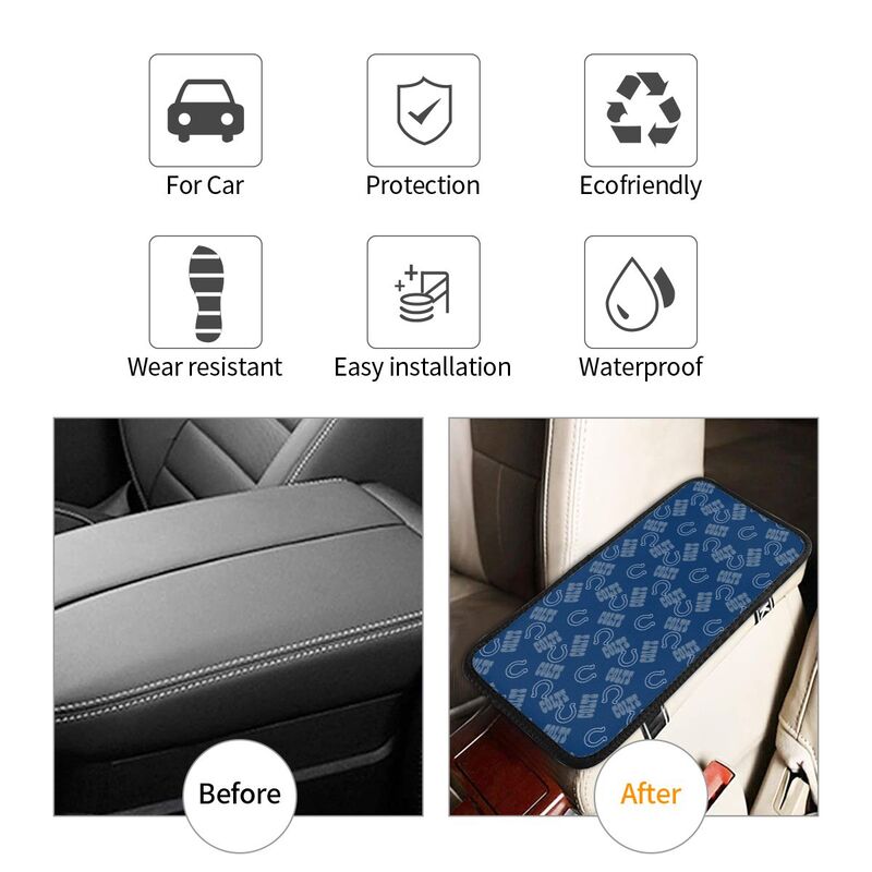 Indianapolis Colts Printed armrest protective cover car armrest box cushion