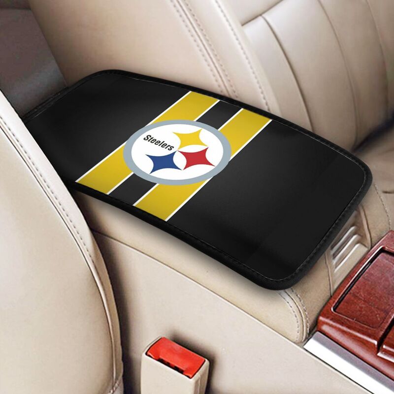 Car armrest box pad Pittsburgh Steelers 5 Printed central armrest box cushion protective pad