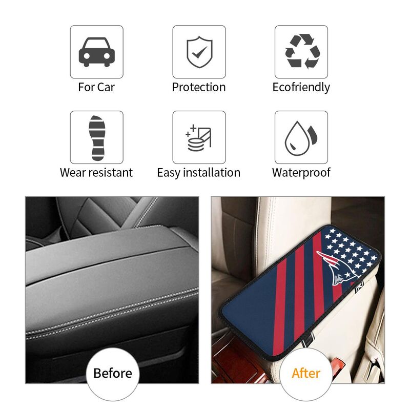 New England Patriots Protective pad for armrest box of printing vehicle