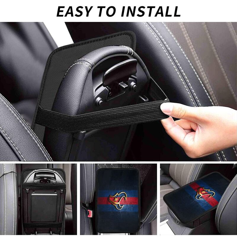 Car armrest box pad Houston Texans Printed central armrest box pad anti slip pad